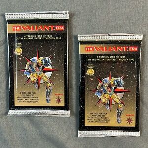 1993 Upper Deck Valiant ERA Trading Cards Lot Of 2 Unopened Packs